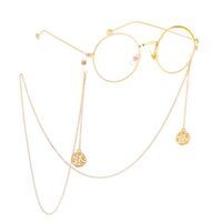 Metal non-slip chain, with tree of life pendant, for glasses and masks GL472