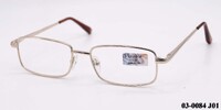 Eyeglasses in a metal frame with case tube Vizzini 03-0084