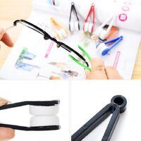 Portable microfiber glasses cleaning clip