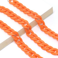 Acrylic non-slip chain, thick concave shape 29 colors, for glasses and masks GB011-2