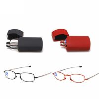 Folding metal reading glasses HXH天线  with Blue ray cut protection with case, diopters from +1.00 to +4.00, RMC=62-64