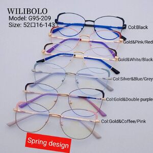 Metal ultrathin frames, with spring hinges Wilibolo G95-209