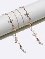 Glasses chain with color daisy set of two-piece GL1349
