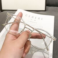 Metal eyeglasses Blue ray cut KY0046 with case