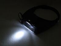 Binocular magnifier with backlight 81007A, magnification 1.5 / 3 / 6.5 / 8