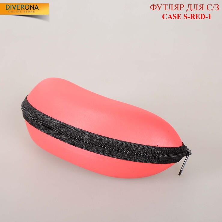 Футляр для солнечых очков на молнии CASE S-RED-1