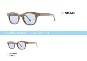 Acetate frames polarized sunglasses S18243