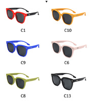 Polarized silicone sunglasses with UV400 protection for kids T11070