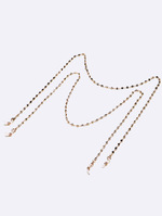 Set of three glasses chain with Santa Clauses, snowflakes and christmas trees GM091