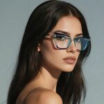 Оправа женская пластиковая из материала TR90, линзы с защитой от ультрафиолета и синего света FOCUS FCS2263