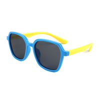 Polarized silicone sunglasses with UV400 protection for kids T11041