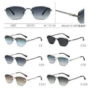 Солнцезащитные металлические очки Leke S33151