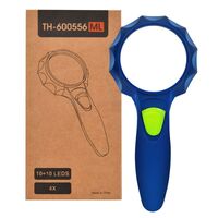 Лупа с универсальной подсветкой, увеличительное стекло с ручкой 600556ML-XX-2, диаметр: 65 мм, увеличение: 6X