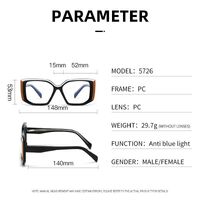 Plastic frame with anti-blue light protection lenses, with spring hinges Elit 5726-EL