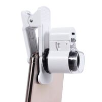 Portable microscope for phone mounting 9882AW, magnification: 45X