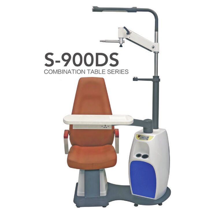 Ophthalmologist workstation, combined table + chair S-900DS, tabletop 670*400 mm