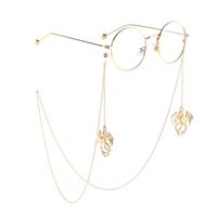 Metal non-slip chain, with flying dragon pendant, for glasses and masks GL1891