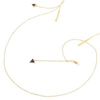 Metal non-slip chain, with triangle pendant, for glasses and masks GL168