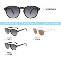 Plastic acetate frame polarized sunglasses WD1536PS