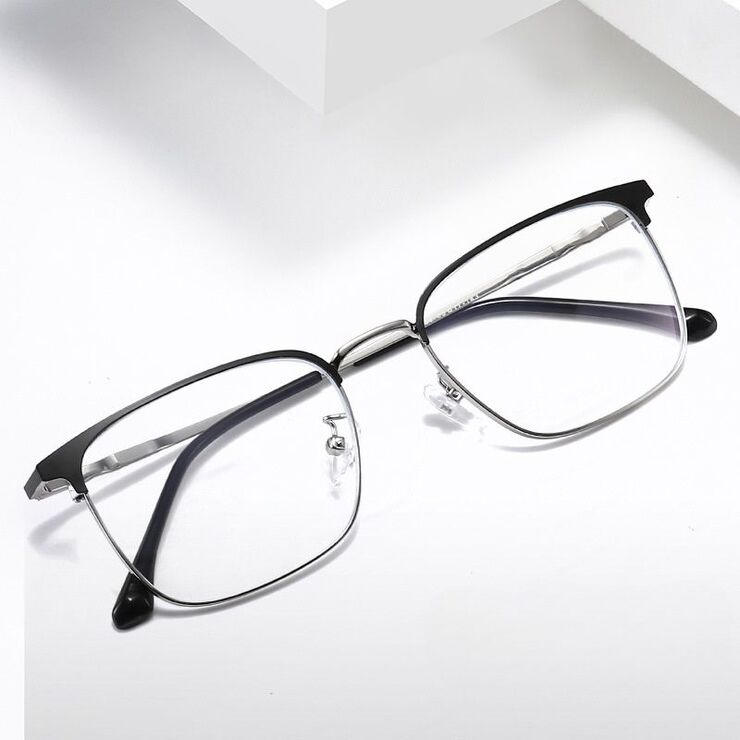 Metal glasses with blue light and UV protection 9668-2-GT