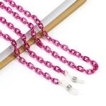 Металлическая цепочка для очков розовая GL1051