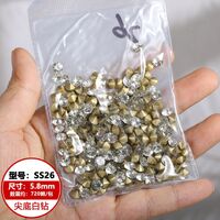 Set of rhinestones with a pointed bottom for frames and glasses repairing and decorating JD0007-AB