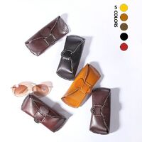 Genuine leather glasses case BR9091A