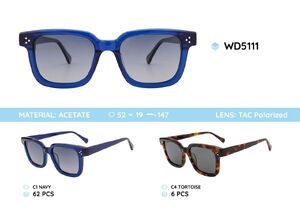 Plastic acetate frames polarized sunglasses WD5111
