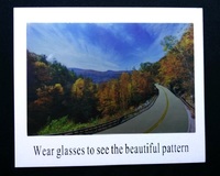 Карта для определения поляризации в очках 002, 15*10 см