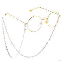 Steel-colored metal non-slip chain, for glasses and masks GS019