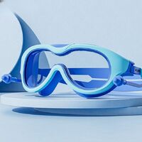 Swimming waterproof anti-fog goggles for kids (3-15 years), with earplugs, YK-YZW-YJ3023-YU