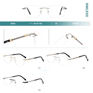 Оправа для очков металлическая безободковая Big City 25642