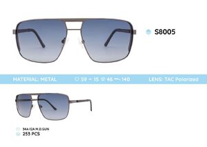 Metal frame polarized sunglasses S8005