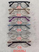 Metal frames for glasses with flex hinges Defile D1257AJ
