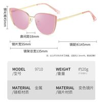 Очки металлические фотохромные с защитой от синего света 9710-GT