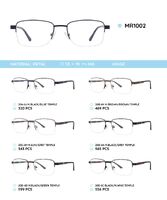 Metal frame with temples made of TR-90 material MR1002