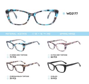 Plastic frames for glasses acetate material WD2177