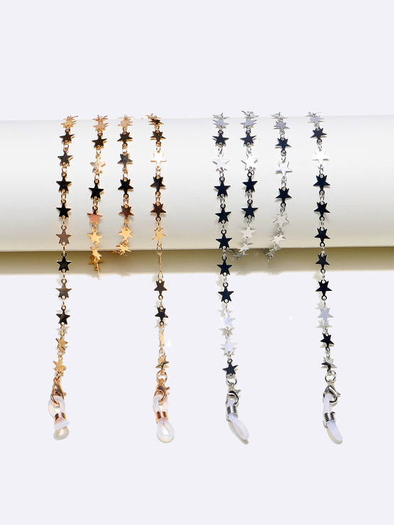 Акриловая цепочка для очков черного цвета GM067