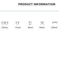 Metal Blue Block glasses with blue light protection FENQI F6215