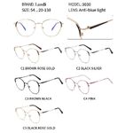 Очки защитные металлические с защитой от синего света Landi LD3030