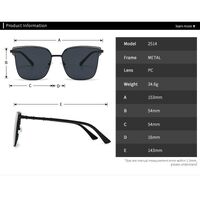 Metal retro sunglasses Elit 2514-EL