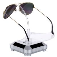 Tabletop glasses and accessories stand - solar powered revolving display ZTY002