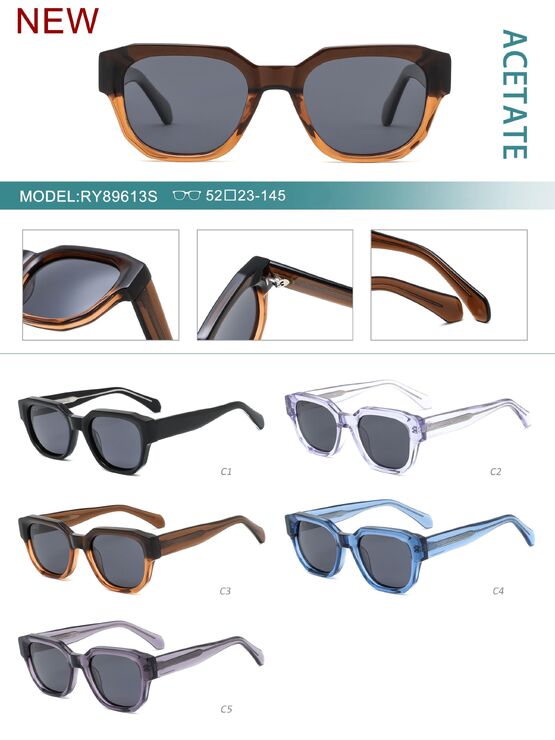 Polarized acetate plastic sunglasses RY89613S