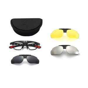 El Dorado frames for sport with polarized sunshades set (clip-on) on magnet 2361 (2320 Kazekage) (3 pieces)