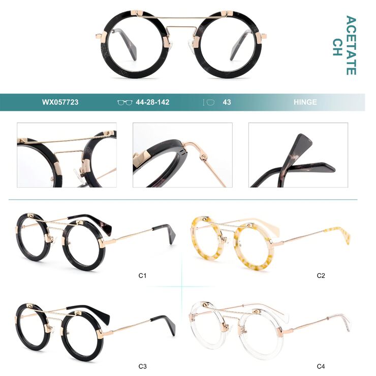 Plastic frames for glasses, acetate lamination Big City WX057723