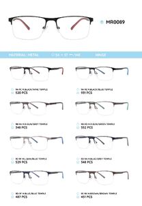 Металлическая оправа с дужками из материала TR-90 MR0089