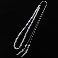 Metal non-slip chain, with diamond crystal beads, for glasses and masks GL176