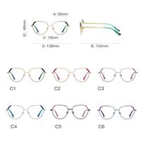 Оправа металлическая с линзами блю-блокерами, с флексом MORE FCS3079