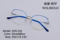 Nylor metal ultrathin frames Wilibolo, with spring hinges G95-230