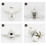 Clamp for near vision dial chart, phoropter accessory